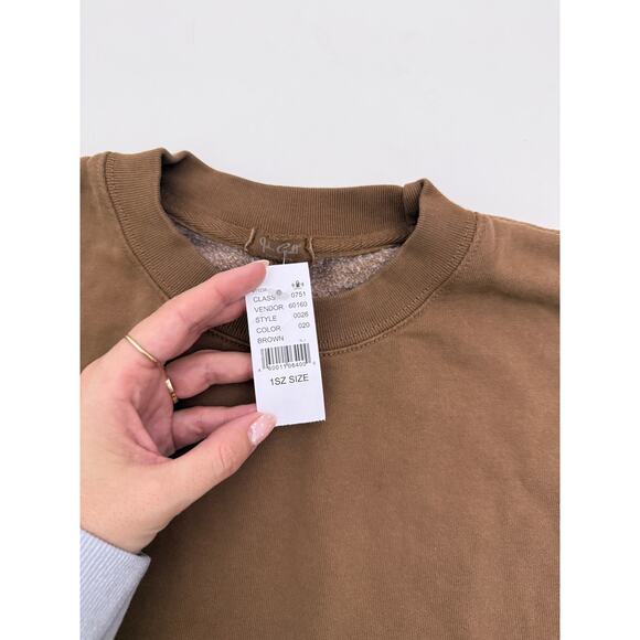 John galt brown erica crewneck with pockets - one size - Picture 6 of 6